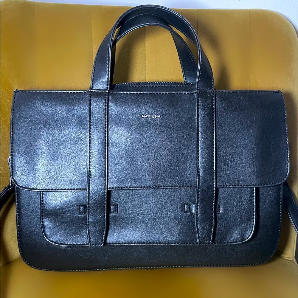 Matt & Nat vegan 🍃 leather laptop bag